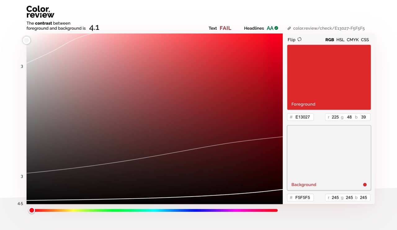 工作经验分享检查网页配色是否符合WCAG规范的神器「Color review」